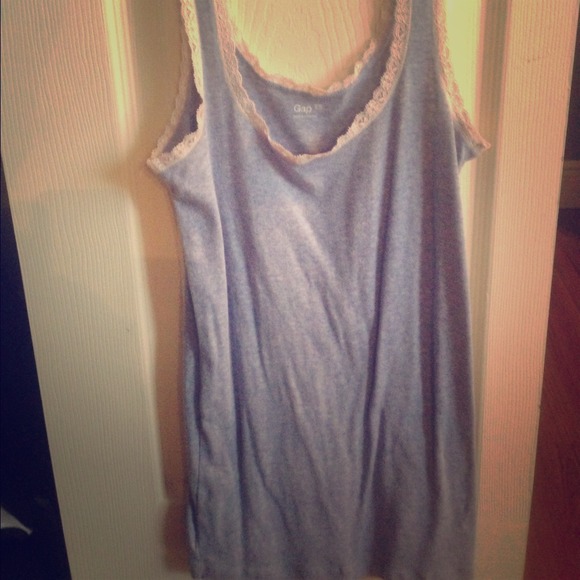 GAP powder blue lace camisole