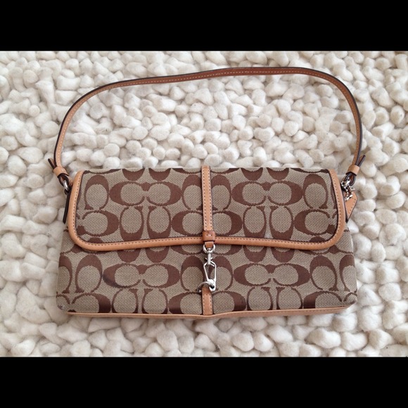 Coach signature fabric mini shoulder bag