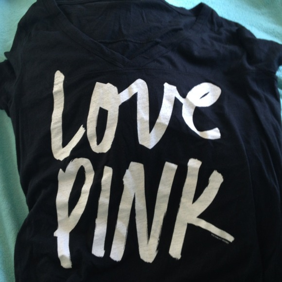 Pink black top