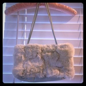 Paola del Lungo Rabbit Fur Purse