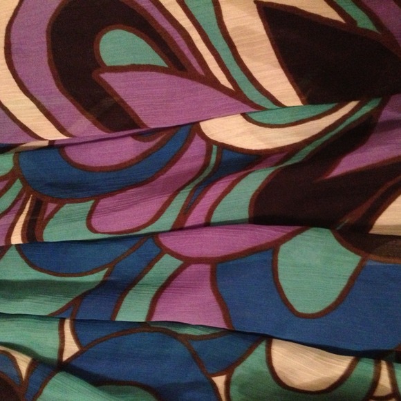 Strapless Printed Party Dress - Picture 3 of 3