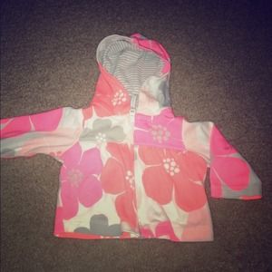 Neon Floral Baby Zip Up