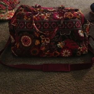 Vera Bradley zip top travel bag