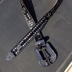 B.B. Simon hair on black belt (Authentic!)