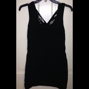 Black tight fitting dress