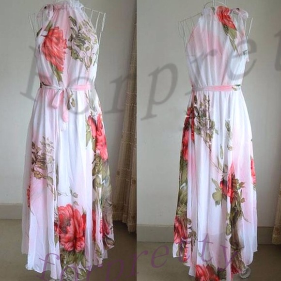 Floral maxi dress pay