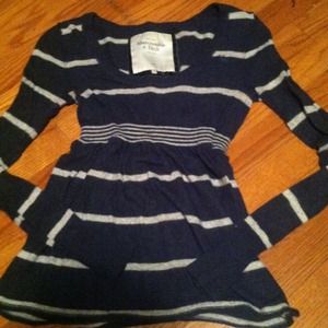 RESERVED Striped Abercrombie sweater