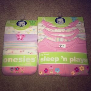 NWT Girly Onesie Outfit Packs