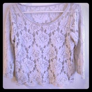 Abercrombie and Fitch lace top M