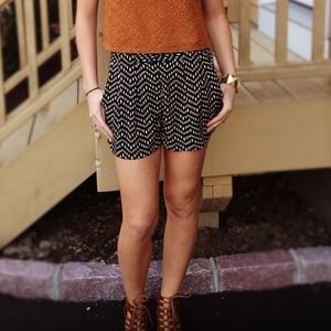 Forever 21 Tribal Printed Shorts