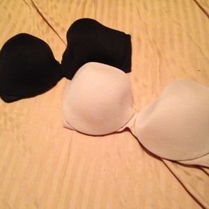 Lot of 2 Victorias Secret IPEX strapless bras-36C