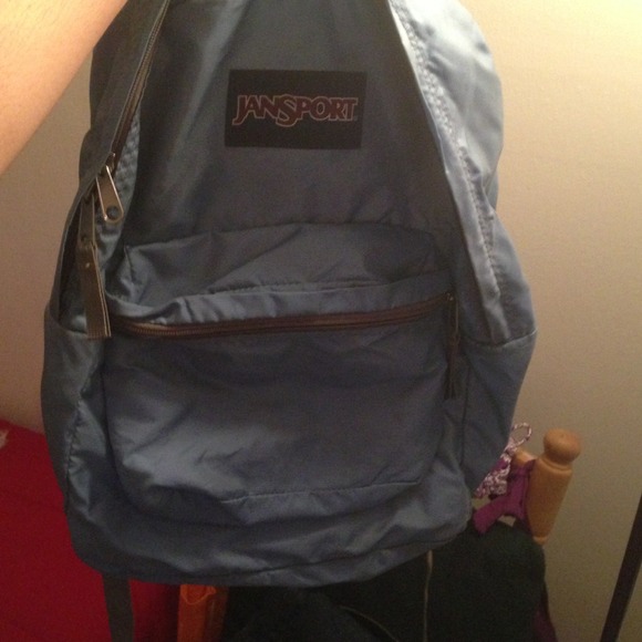 LIGHT BLUE AND GREY JANSPORT BAG!