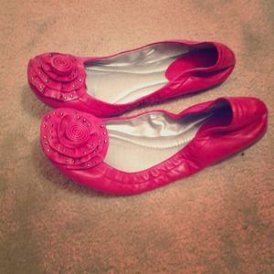 ✋HOLD✋Nine West pinkish red ballet flats AND heels