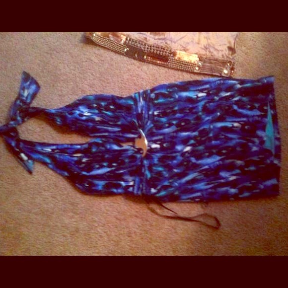 Halter Bebe dress, worn once!