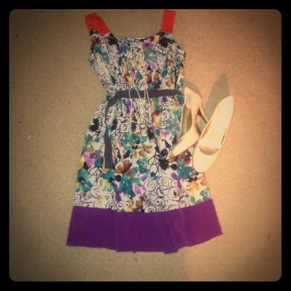 Fun printed dress🌺🌸