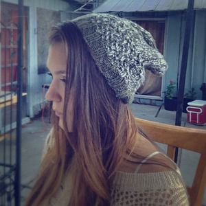 Green hipster beanie