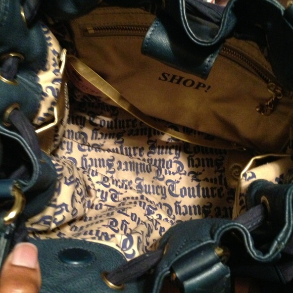 Navy & pink Juicy Couture purse - Picture 4 of 4