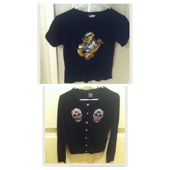 ❗️Bundle ❗️Lucky 13 shirt & lucky 13 cardigan