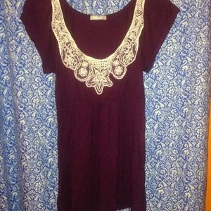 Delia's deep purple knit top!❗