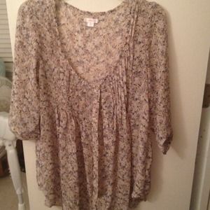 Colorful floral blouse