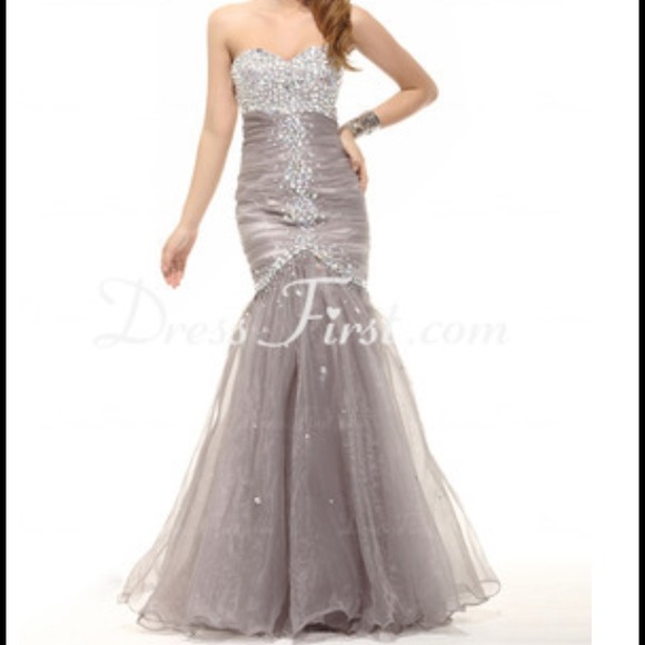 Mermaid Sweet❤ Organza Prom Dress - Picture 3 of 4