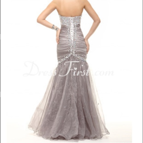 Mermaid Sweet❤ Organza Prom Dress - Picture 4 of 4