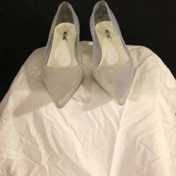 Miss Me plastic kitten heels size 6.5