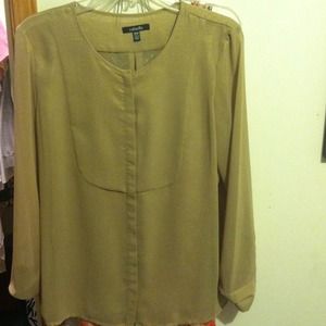 Shimmery beige top