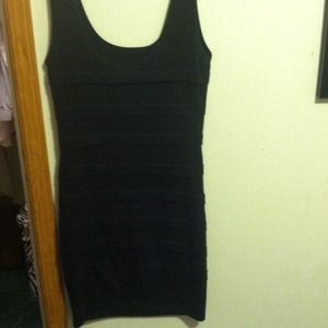 Black fitted dress
