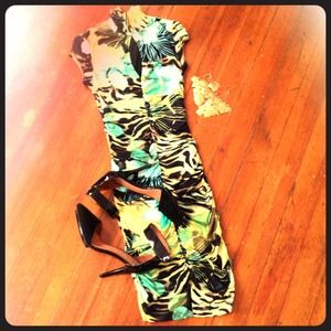 Green RainForest Dress