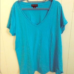 FOREVER 21 BASIC V NECK