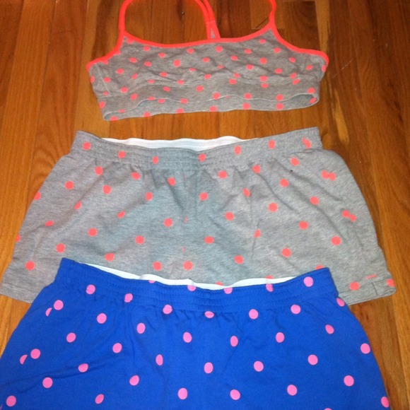 Brand new shorts and sports bra!