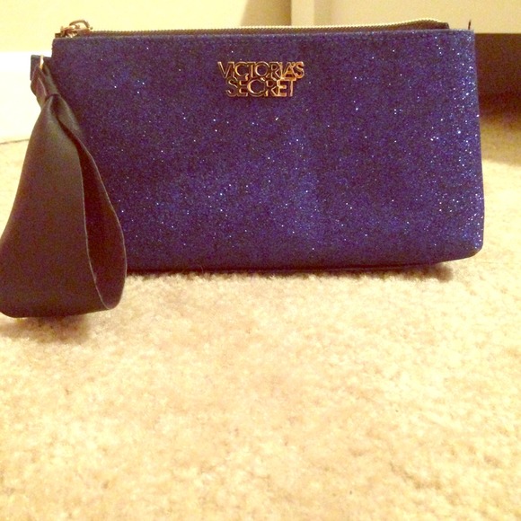 Blue glitter VS bag