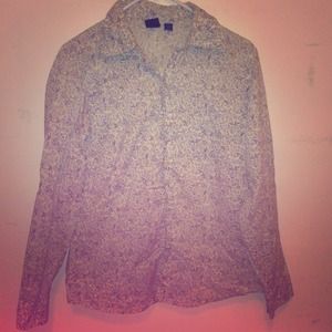 Floral button up shirt