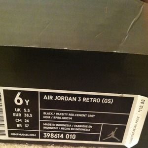 Jordan black cement 3s