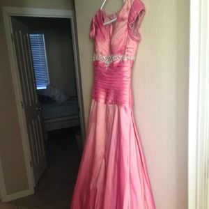 Pink prom dress