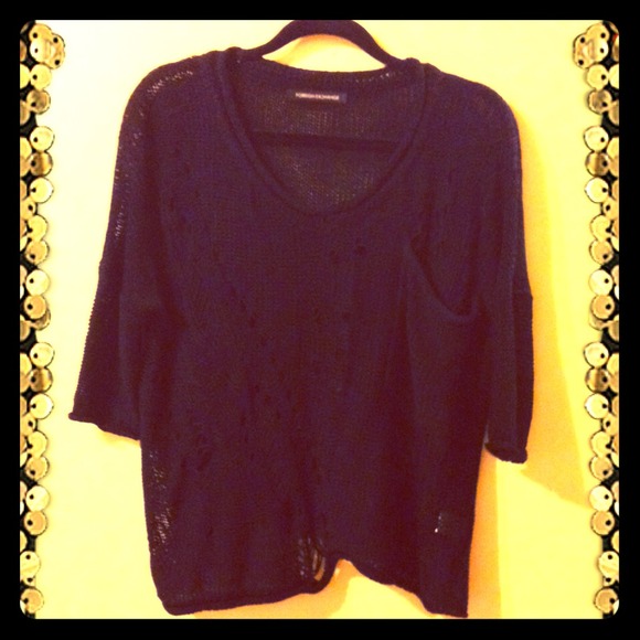 ❗️SOLD❗️black distressed sweater
