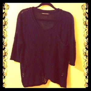 ❗️SOLD❗️black distressed sweater