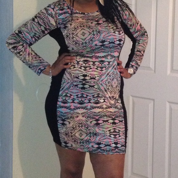 Size 16 ASOS CURVE AZTEC DRESS