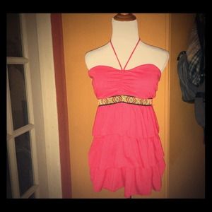Hot pink halter