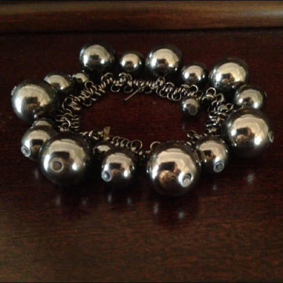 Hematite Colour Baubles bracelet