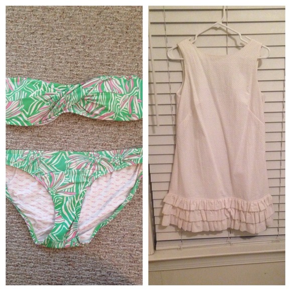 Lilly Pulitzer dress and bathing suit!