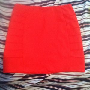 Red forever 21 skirt
