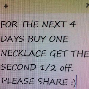 Special on necklaces only