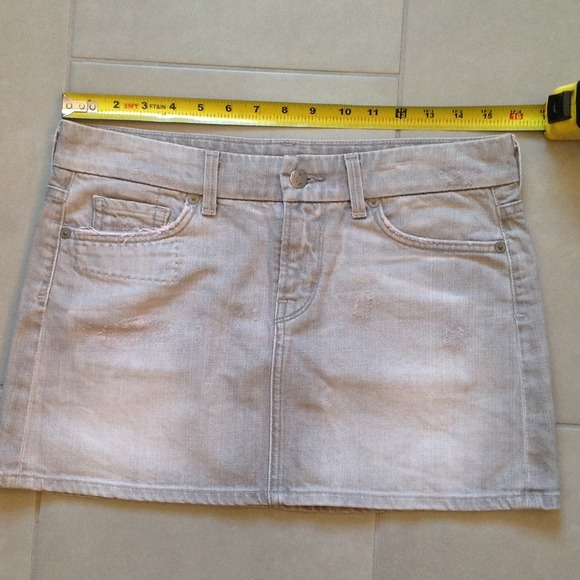 Citizens of Humanity grey denim mini skirt