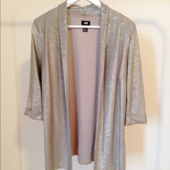 Shiny blazer with gold shimmer