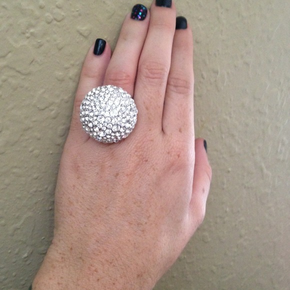 new bubble rhinestone ring.