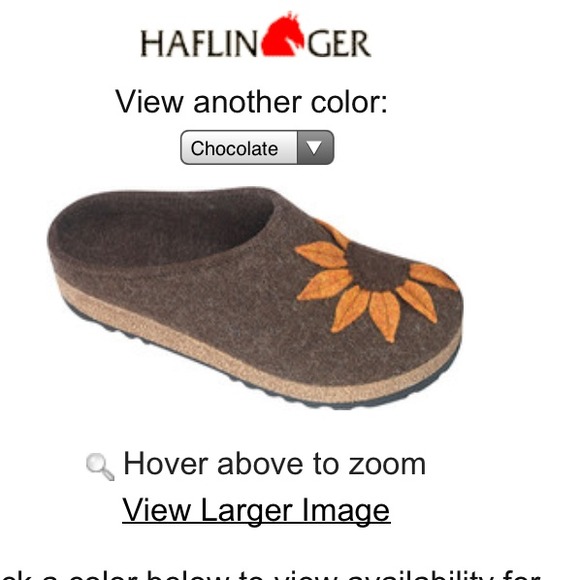 Haflinger womens Wool daisy clogs