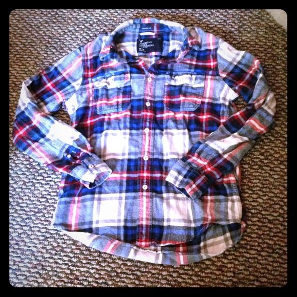 Men's patriotic flannel