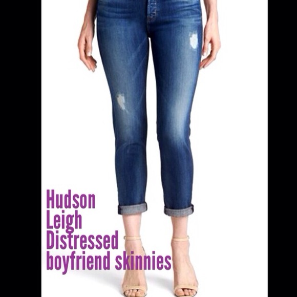 HUDSON Leigh distressed boyfriend skinnies